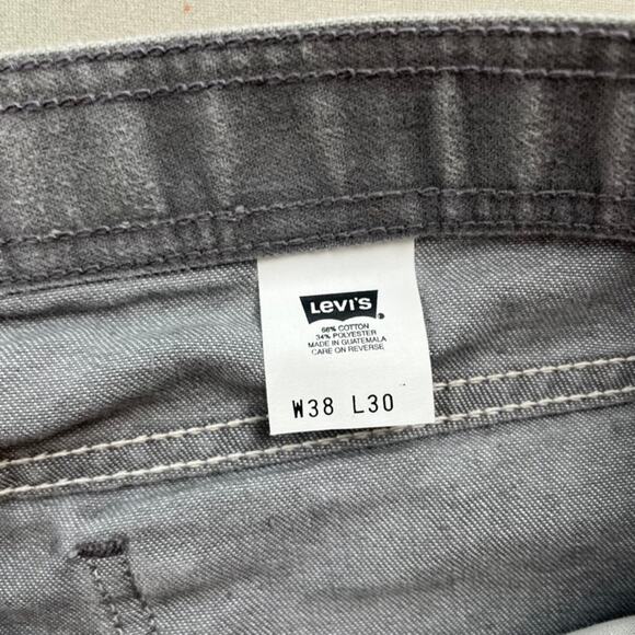 Vintage Levis Skosh Jeans Mens 36 Gray Denim Straight Leg Light Charcoal Wash - Picture 6 of 14